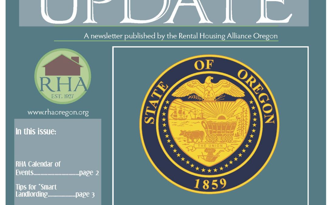 RHA Oregon April 2026 Update Newsletter